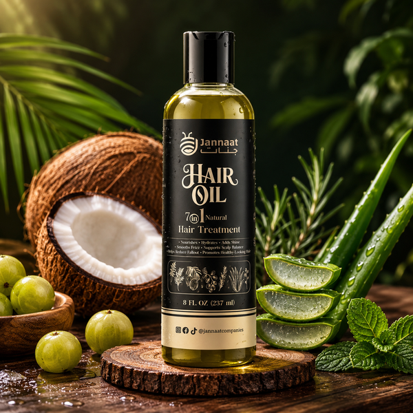 Jannaat – Hair Oil, 7‑in‑1 Natural Hair Treatment